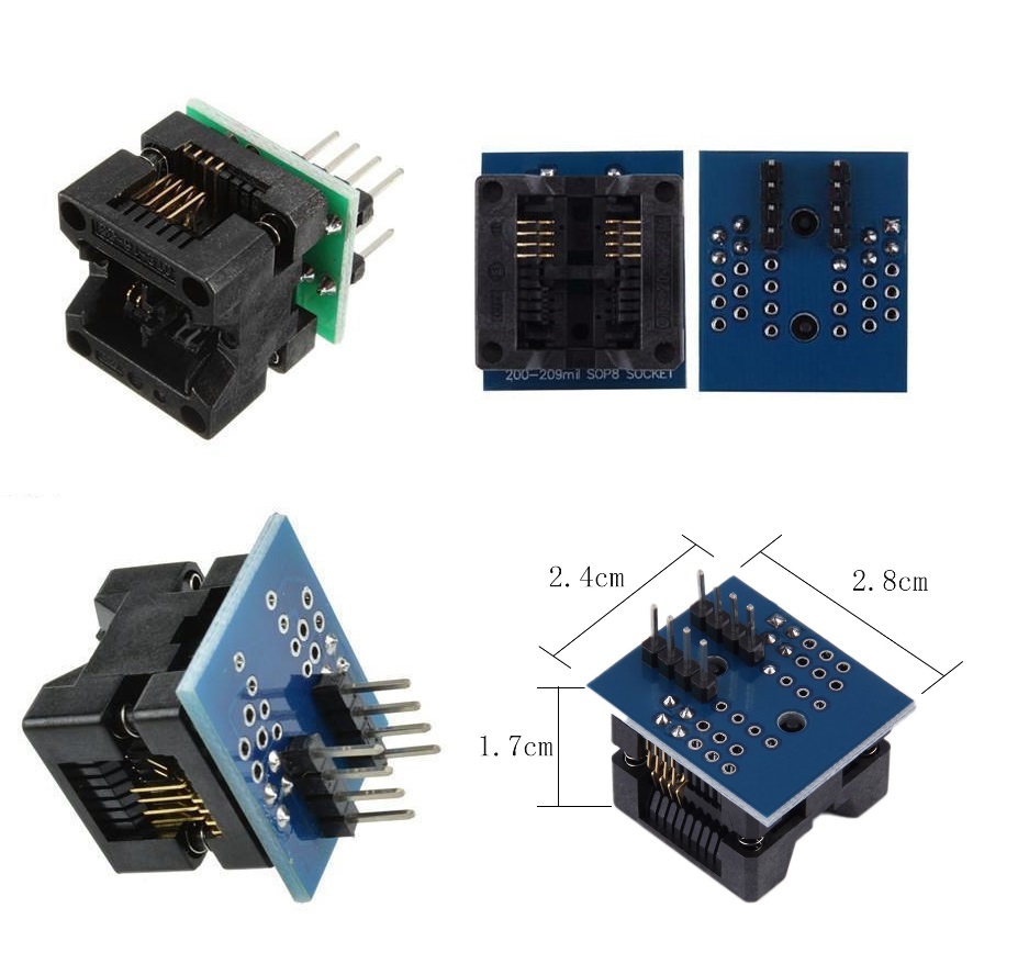 SOIC8 SOP8 to DIP8 EZ Programmer Adapter Socket Converter Module 150mil WL