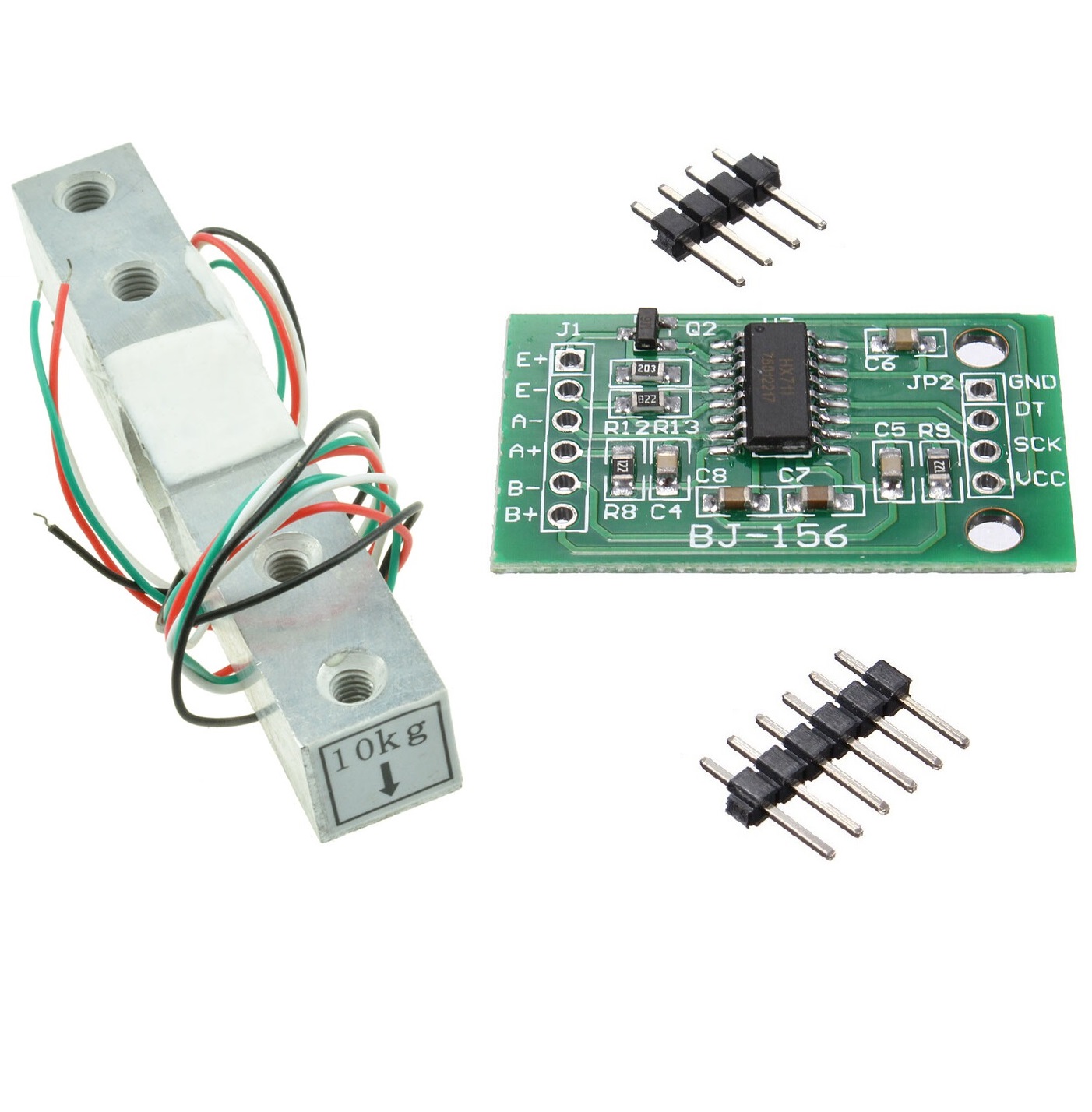4 Stk 50KG Scale Load Cell Weighing Sensor Arduino Wägesensor /& HX711 AD Modul