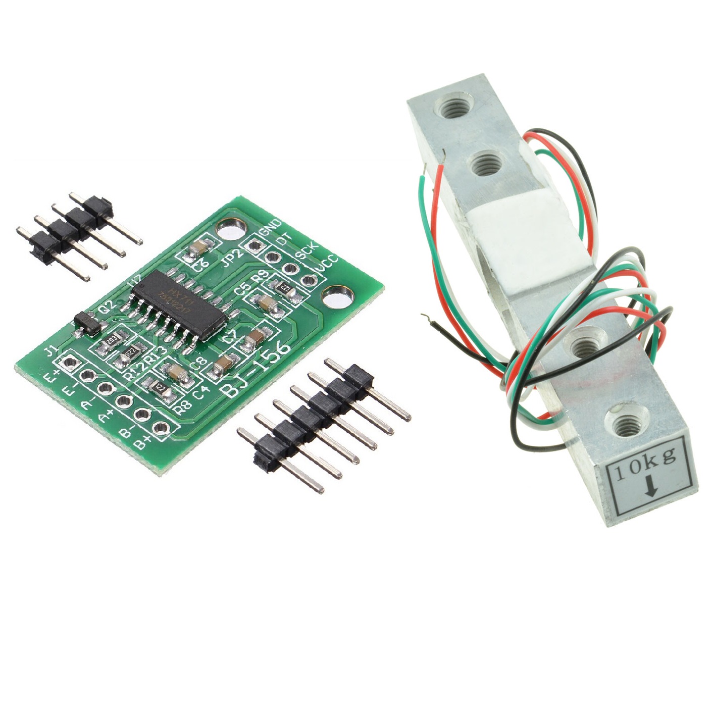 10KG Scale Load Cell Weight Weighing Sensor +HX711 Weighing Sensors AD ...