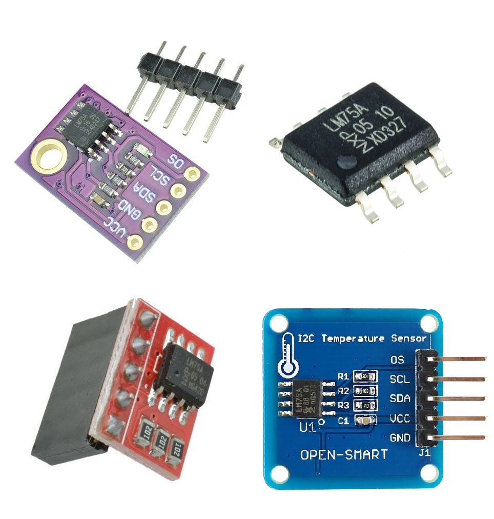 LM75A Temperature Sensor I2C Interface Breakout Board Module