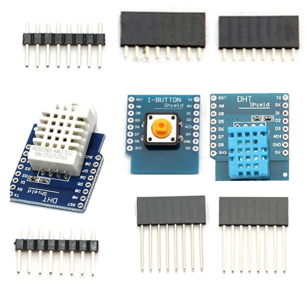 WeMos Mini D1 DHT11 DHT22 AM2302 Temperature Humidity Sensor Button Shield