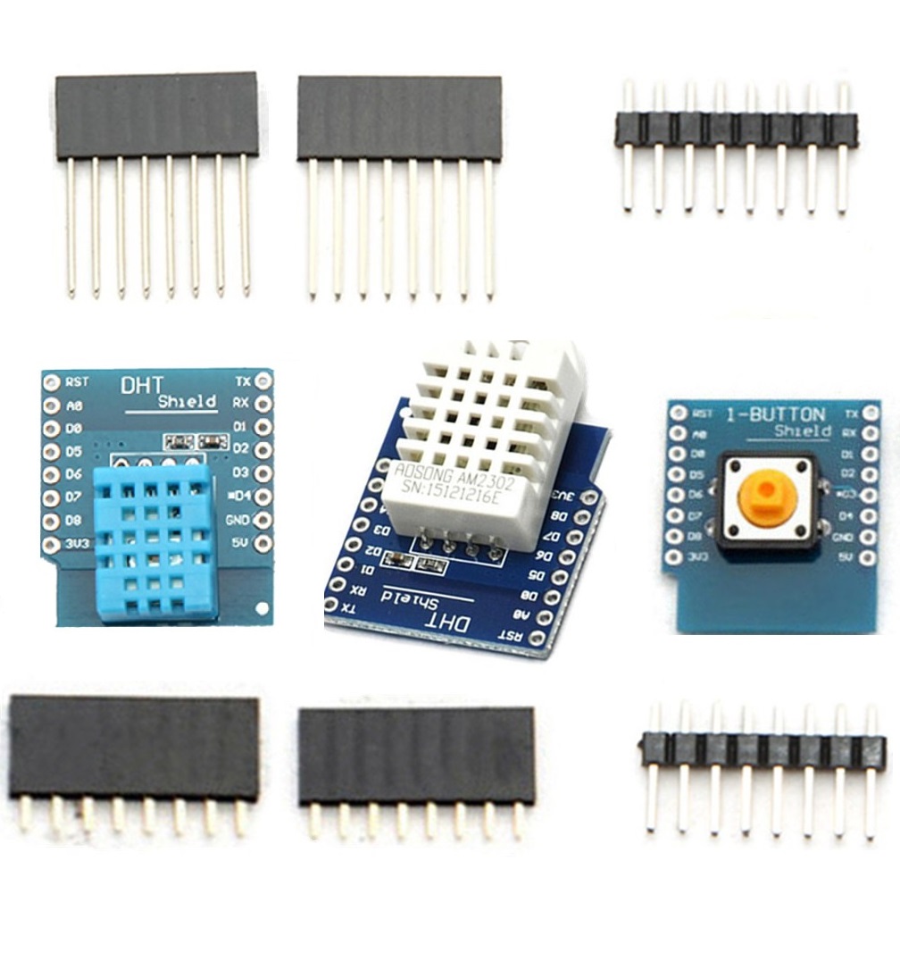 WeMos Mini D1 DHT11 DHT22 AM2302 Temperature Humidity Sensor Button Shield