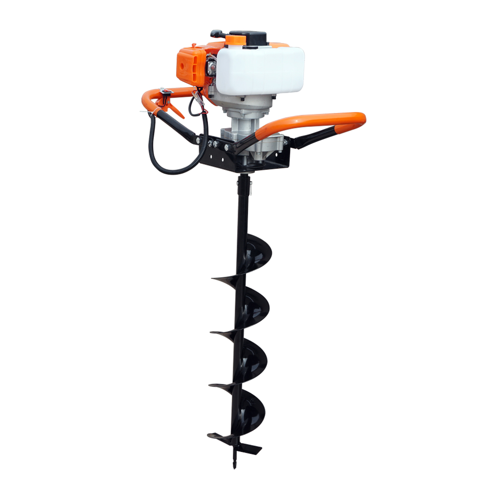 2.2HP Gas Powered Post Hole Digger W/6" Earth Auger Drill Bit 52CC