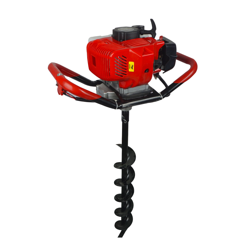 2.2HP Gas Powered Post Hole Digger W/ 8" Earth Auger Drill Bit 52CC Power Engine eBay