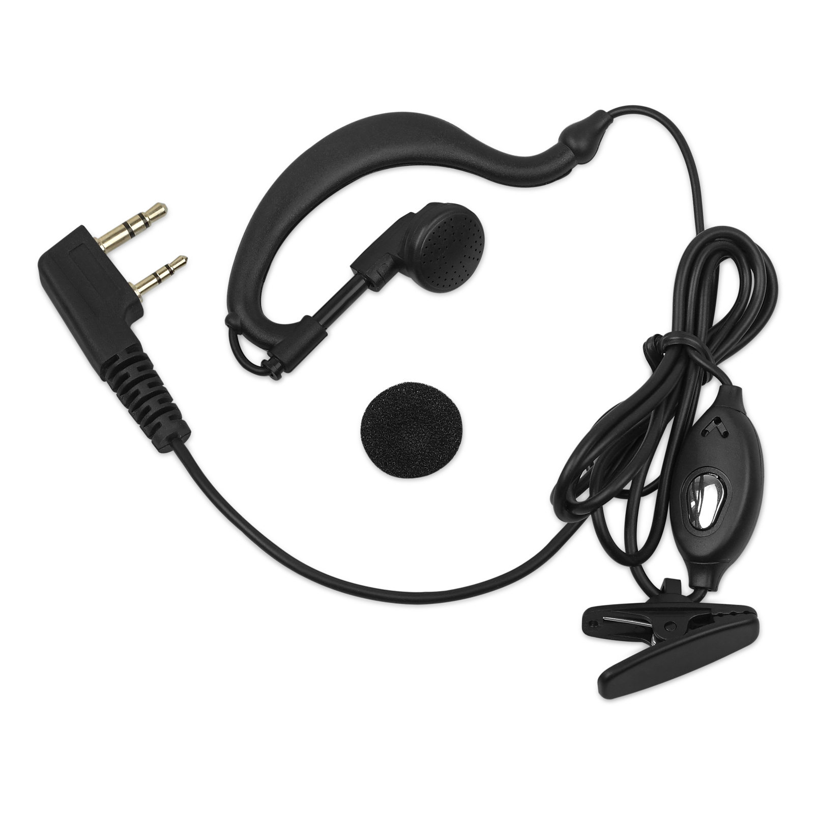 2X Headset/Earpiece Baofeng Radio Security 2Pin Walkie Talkie Headphone