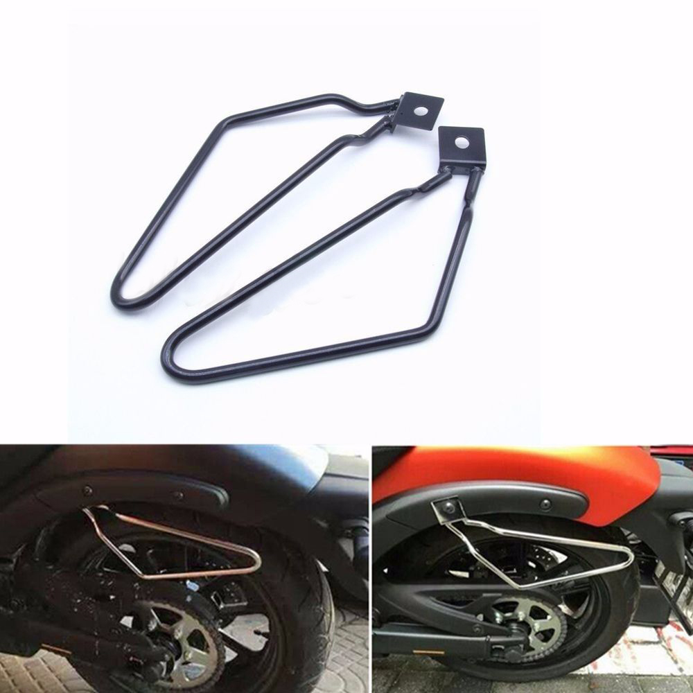 Saddle bag Support Bars Mount Bracket For Harley Sportster 883 Dyna Fat bob Iron