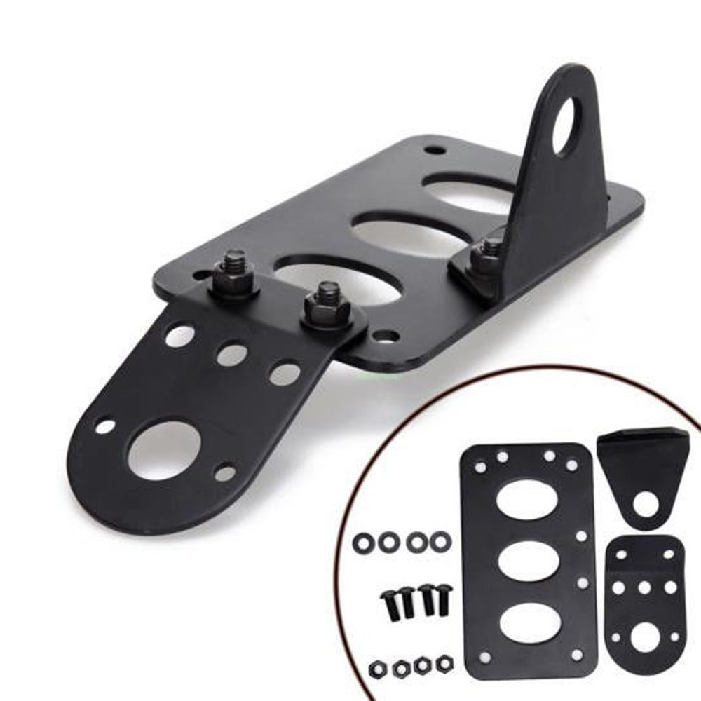 UK Side Mount Motorcycle License Plate Number Plate Bracket for Harley Chopper eBay