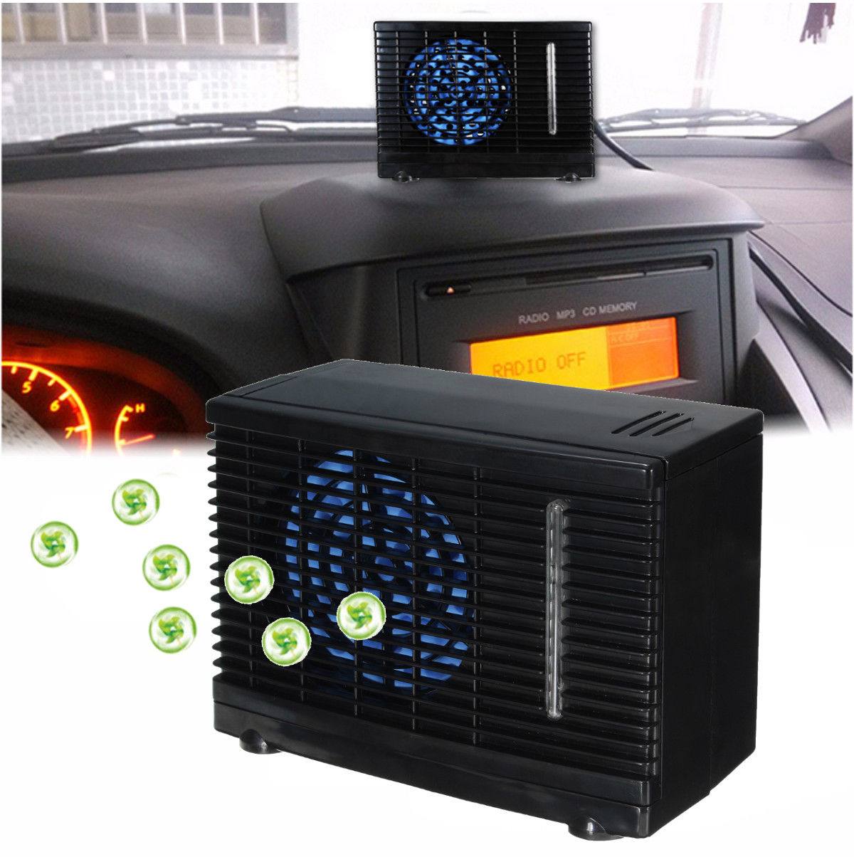 12V Portable Evaporative Mini Air Conditioner Home Car ...