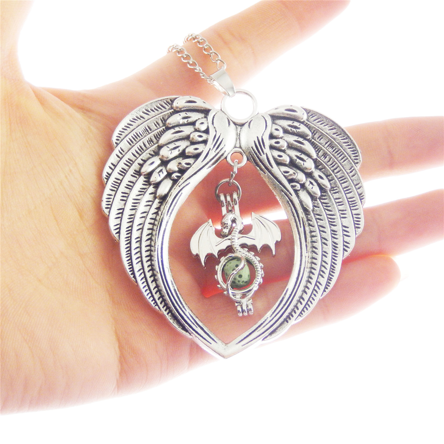 40 Pcs Winged Angel Pendants Charms DIY Jewelry Findings Accessories