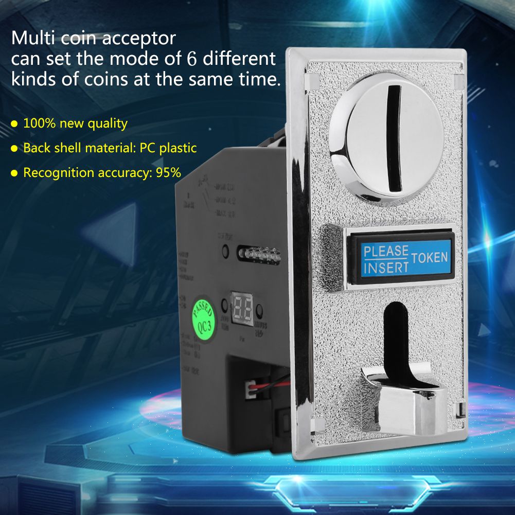 Multi Coin Acceptor Selector Mechanism Vending Machine Accept 6 types