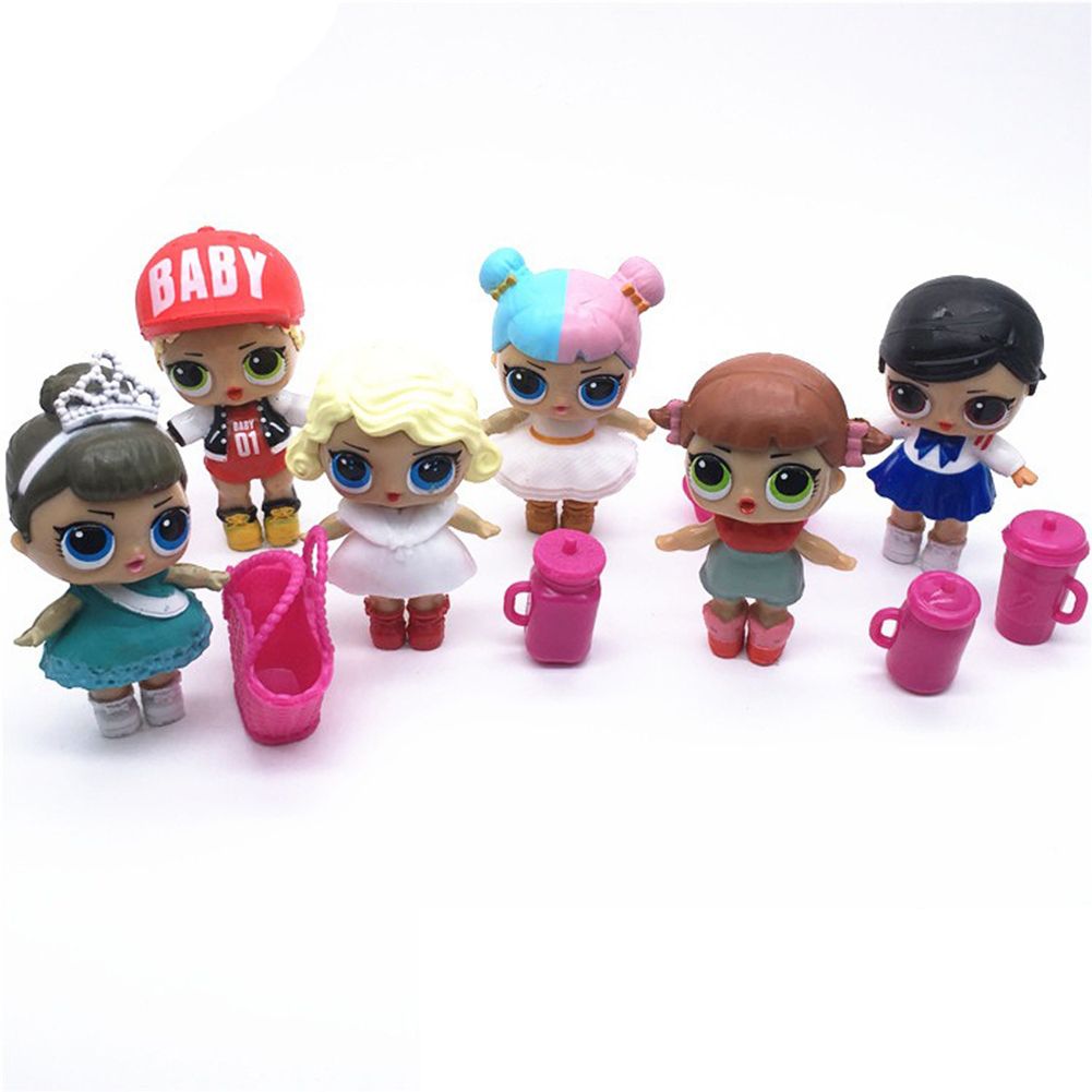 6x Action Figure Lol Doll Toys Kids Surprise Dress Girls Children