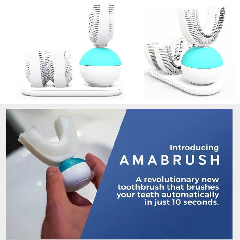 Automatic Amabrush Sonic All Tooth Toothbrush Hands Free Wireless Charging