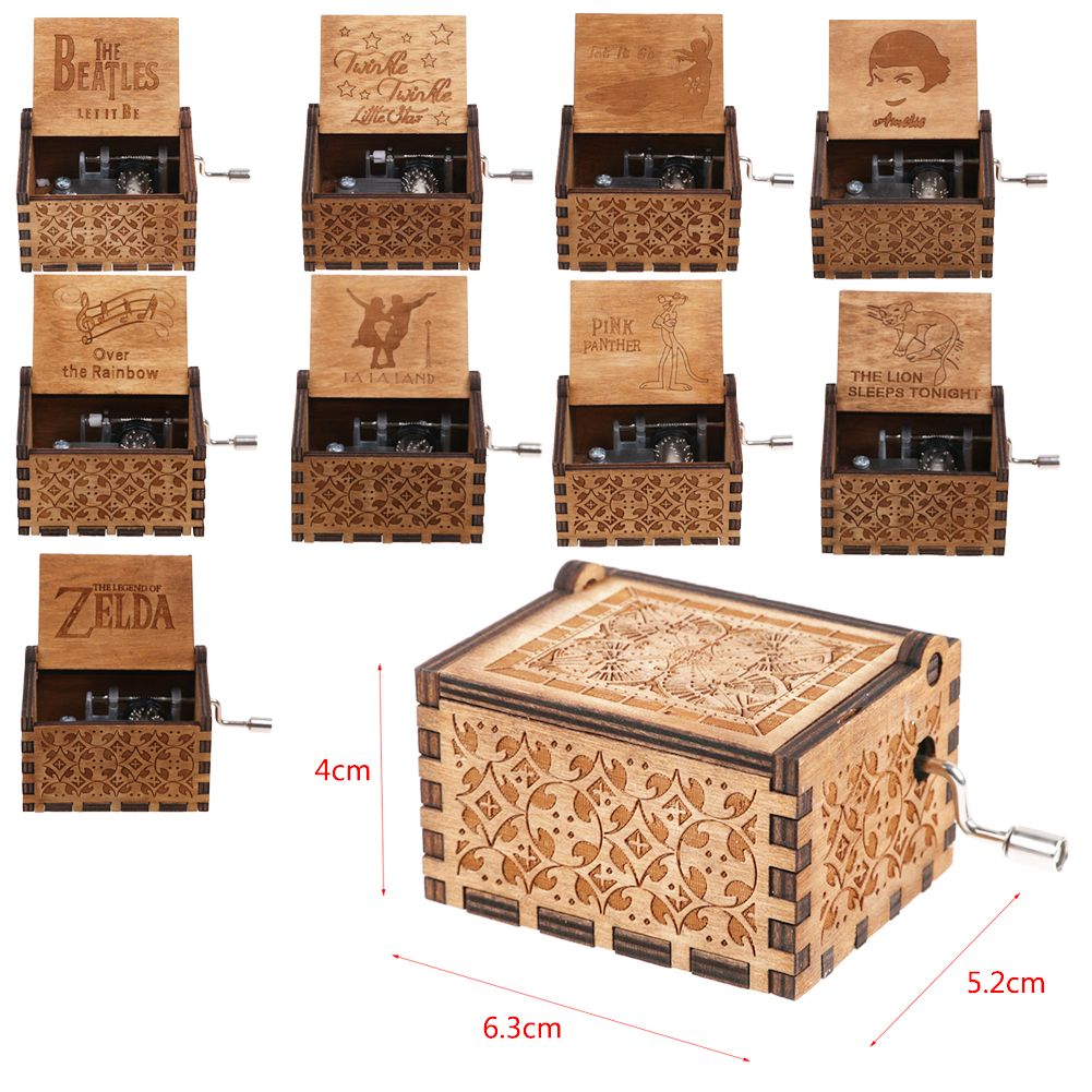 mini wooden music box