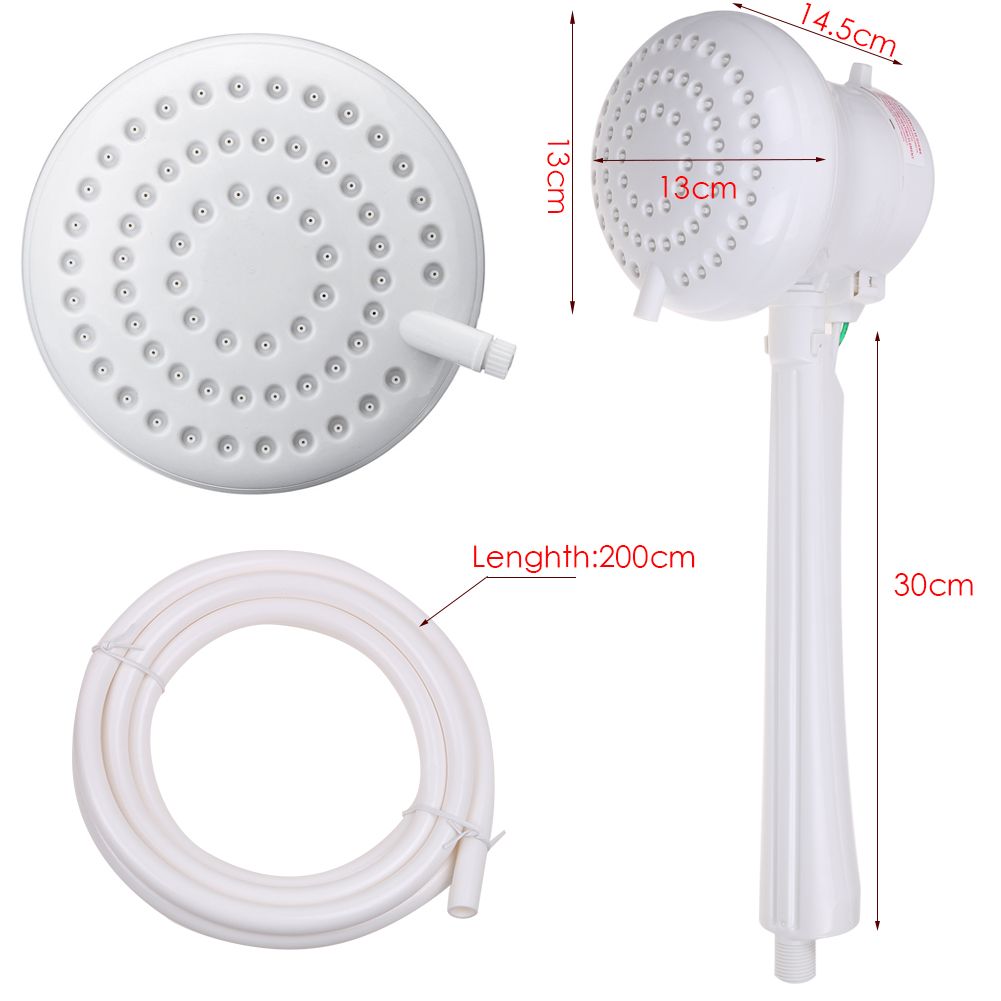 5400W 110V/220V Electric Shower Head Tankless Instant Hot Water Heater