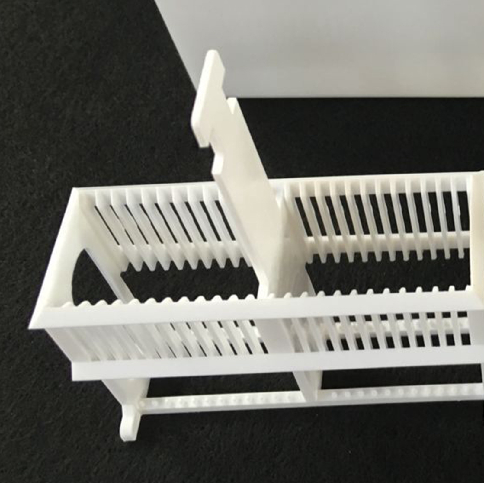 White PP Staining Rack Jar For 24 Slots Glass Slide Lab Apothecary Chemist eBay