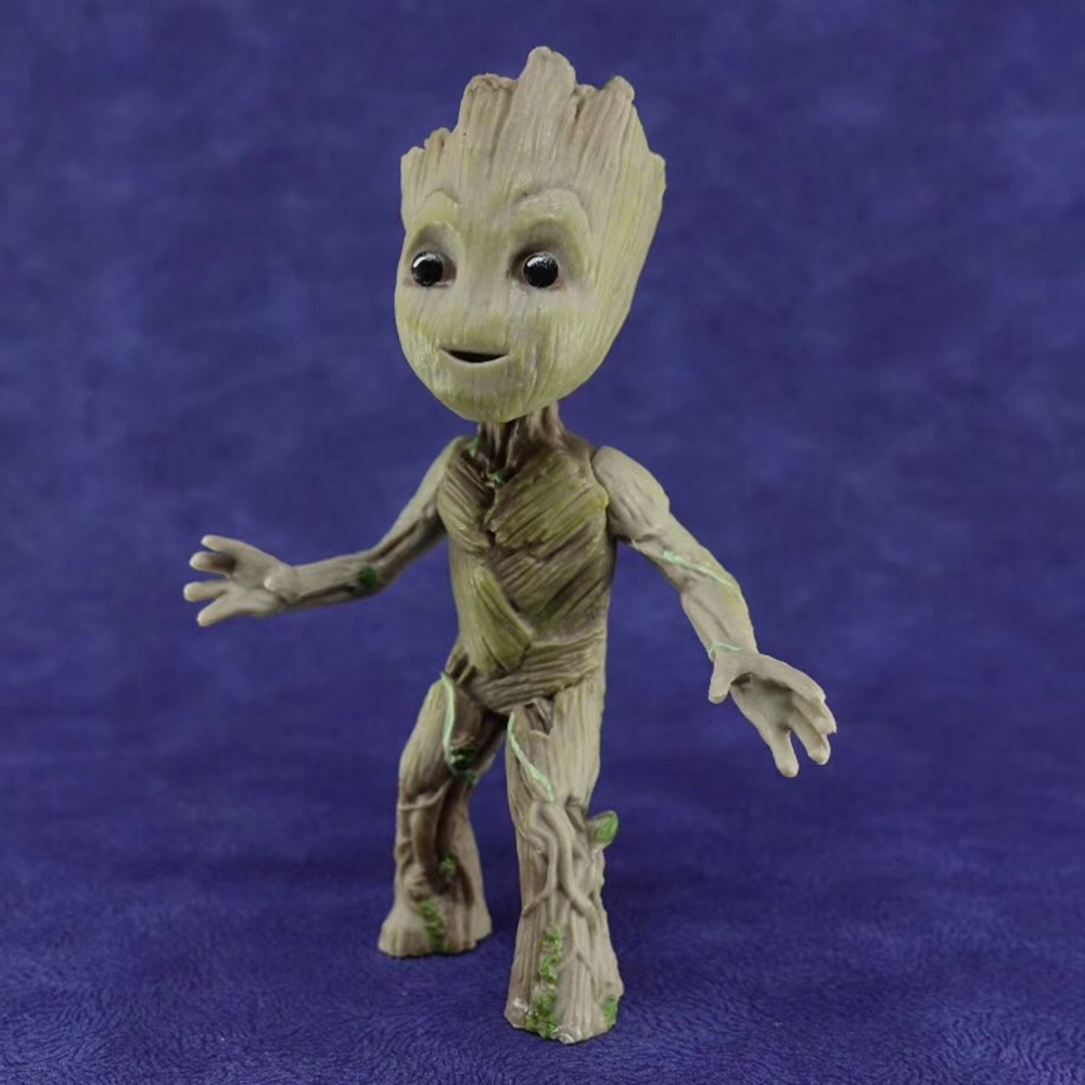 2 Sitting Action Figure Toy Gift Cute Groot Baby Guardians of The Galaxy Vol