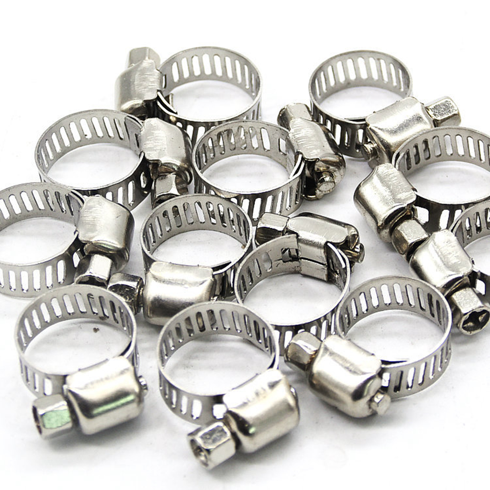 20 X 1//2/"-3//4/" Adjustable Stainless Steel Drive Hose Clamps Fuel Line Worm Clip