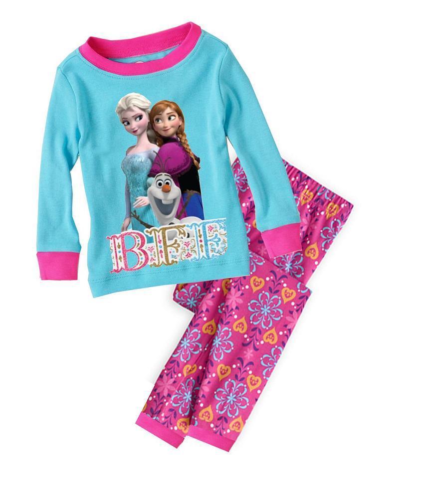 NWT Kids Baby Toddler Girls Pajamas Frozen Style Homewear Sleepwear For