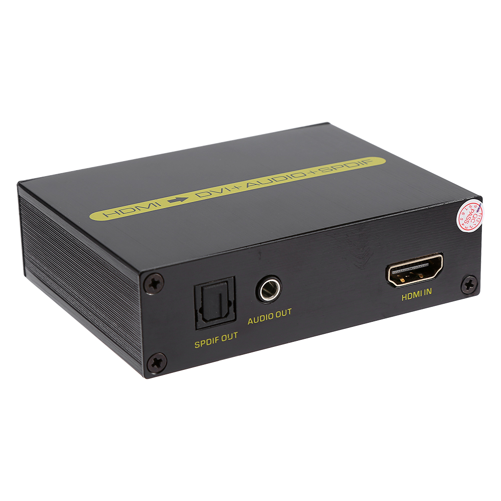 HDMI to DVI Converter With Audio + Optical Fiber Output Signal Adapter
