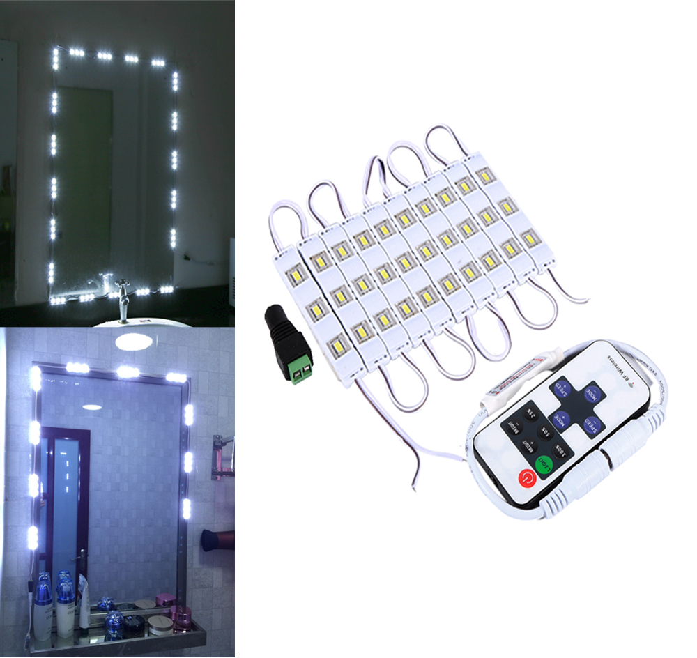 5FT/10FT DC12V LED Light Strip Kit Dressing Cosmetic Vanity Mirror Lighted Power