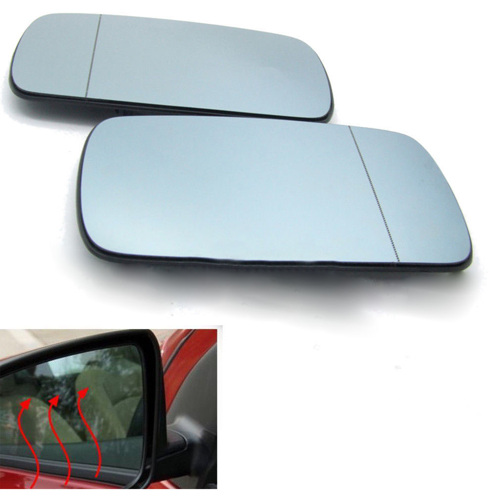 For BMW X5 E53 99-06 left hand side wide angle blue wing door mirror glass
