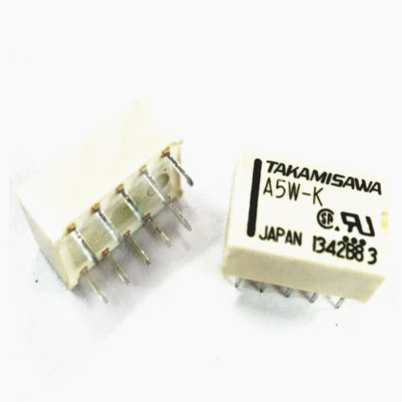 2 Stück 5V Relais A5W-K TAKAMISAWA 2xUM