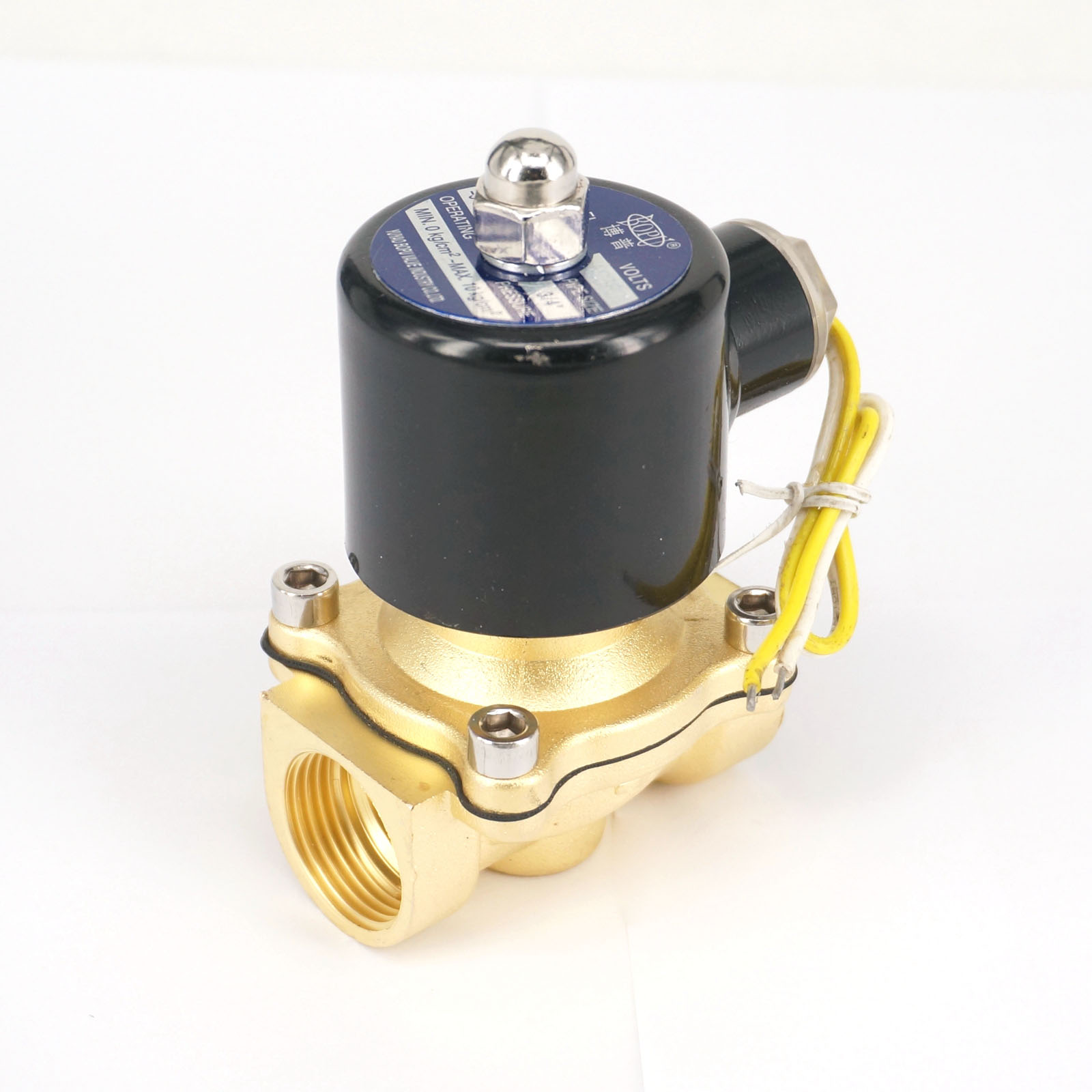 G3//4/" BSPP 2W-200-20 Brass Electric Solenoid Valve Water Oil Air Gas N//C AC 220V