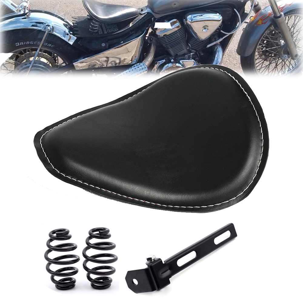 Motorcycle single spring seat