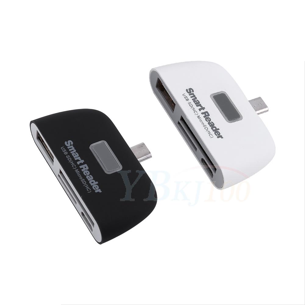 4in1 OTG/TF/SD Smart Media Card Reader HUB Mini Phone ...