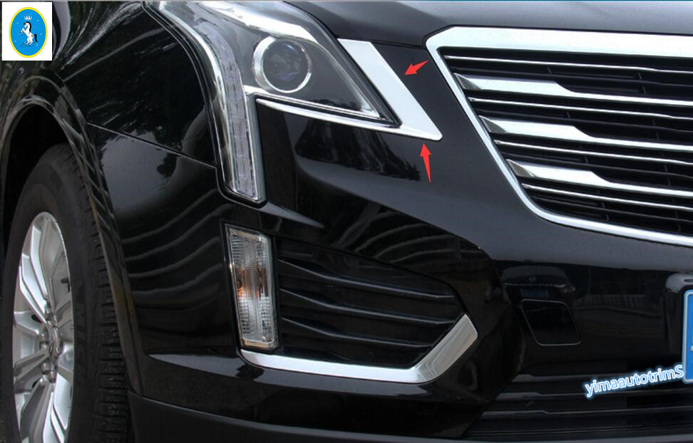 Accessories For Cadillac XT5 2016 2017 ABS Front Head Light Lamp Eyelid