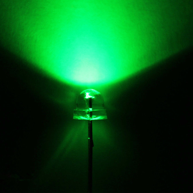 50PCS F5 5mm YELLOW Straw Hat Superbright LED Light LED Lamp MF