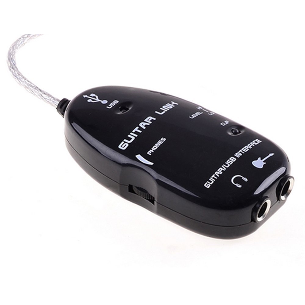 Guitar to usb interface link cable audio recorder for pc windows 7
