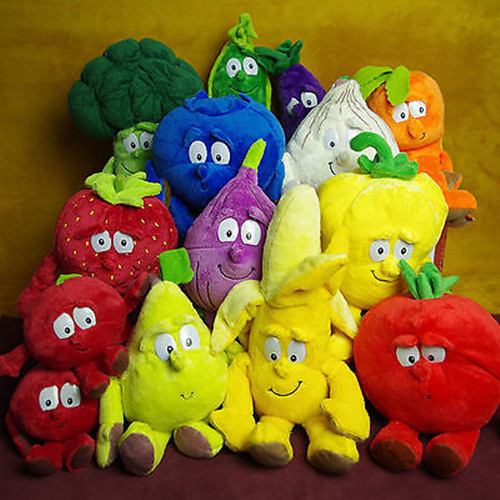 NEW Goodness Gang Co Op Fruit and Vegetable Soft stuffed Plush Toys