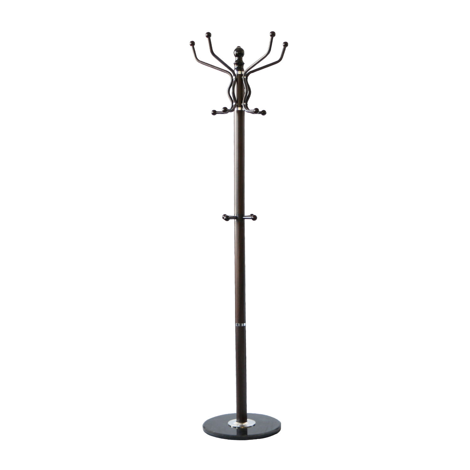 how umbrella to base assemble 70'' Metal Rack Hooks Hat Stand 14 Tree Coat Hanger Jacket