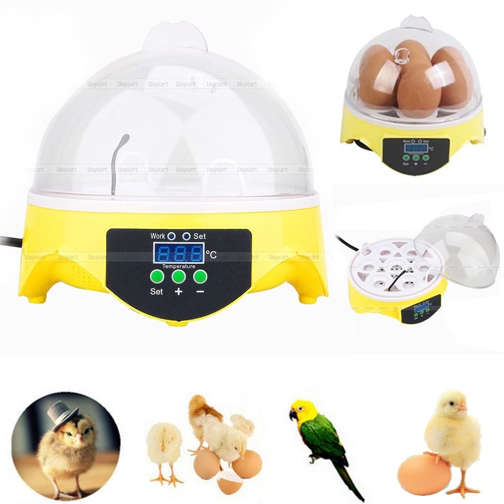 7 Egg Automatic Chicken Duck Egg Incubator Hatcher Household