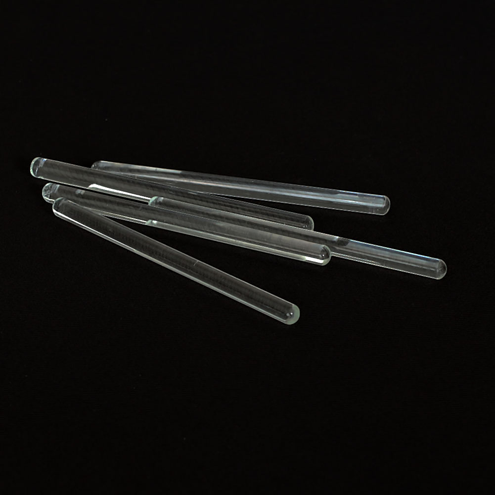 10Pcs Clear Glass Stirring Rods（6mmx 100mm) Lab Use Stir Bar Stirrer