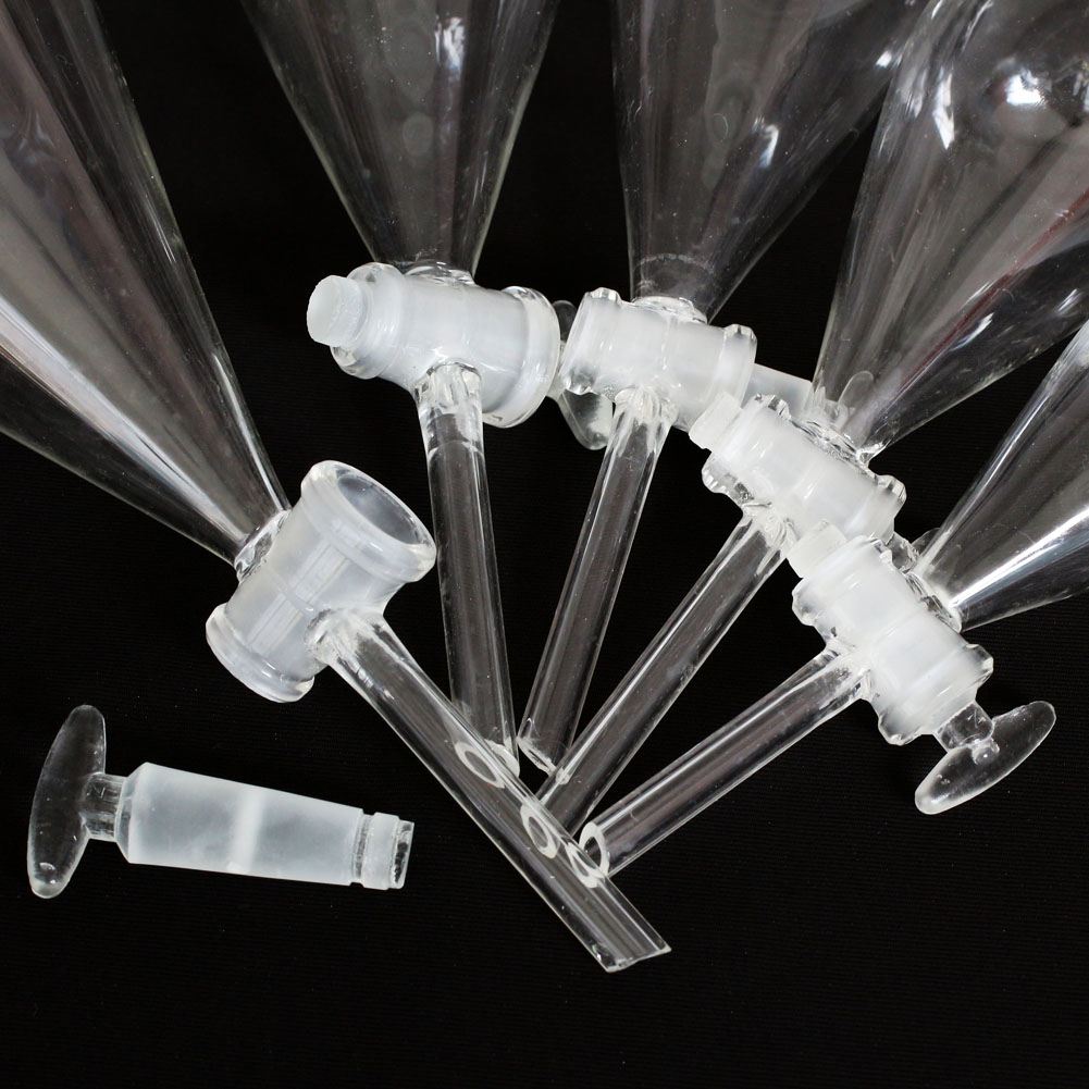 60ML1000ML Lab Glass Separatory Funnel with Stopcock Chemistry