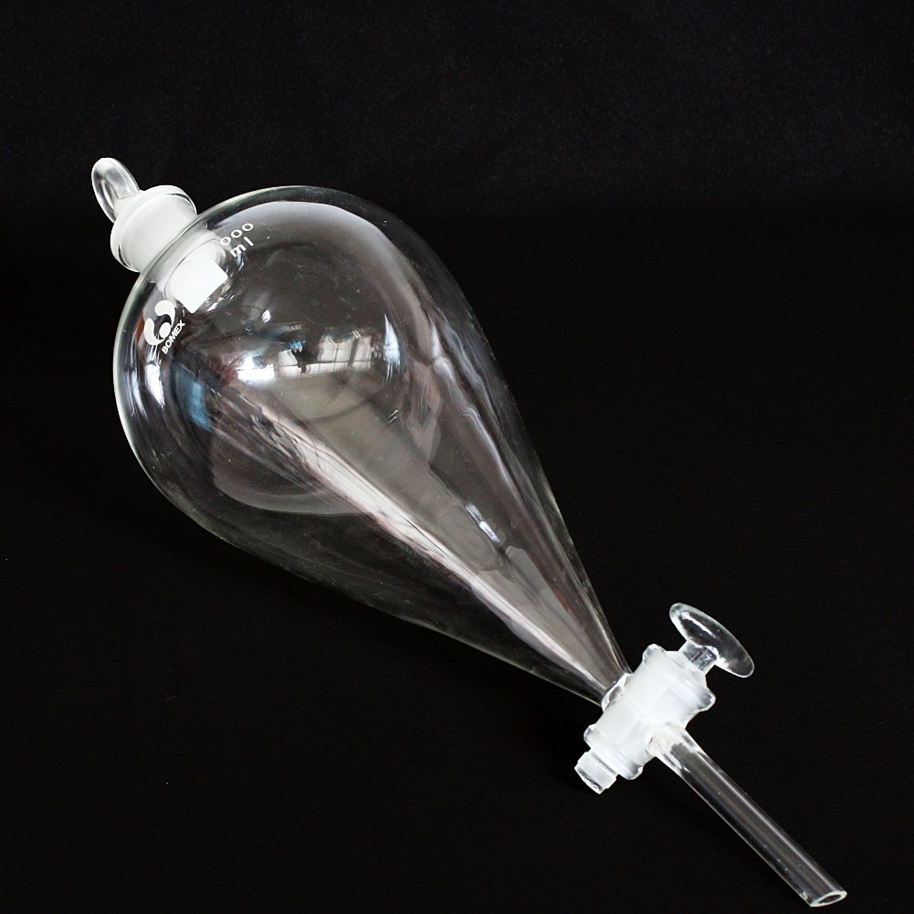 60ML1000ML Lab Glass Separatory Funnel with Stopcock Chemistry