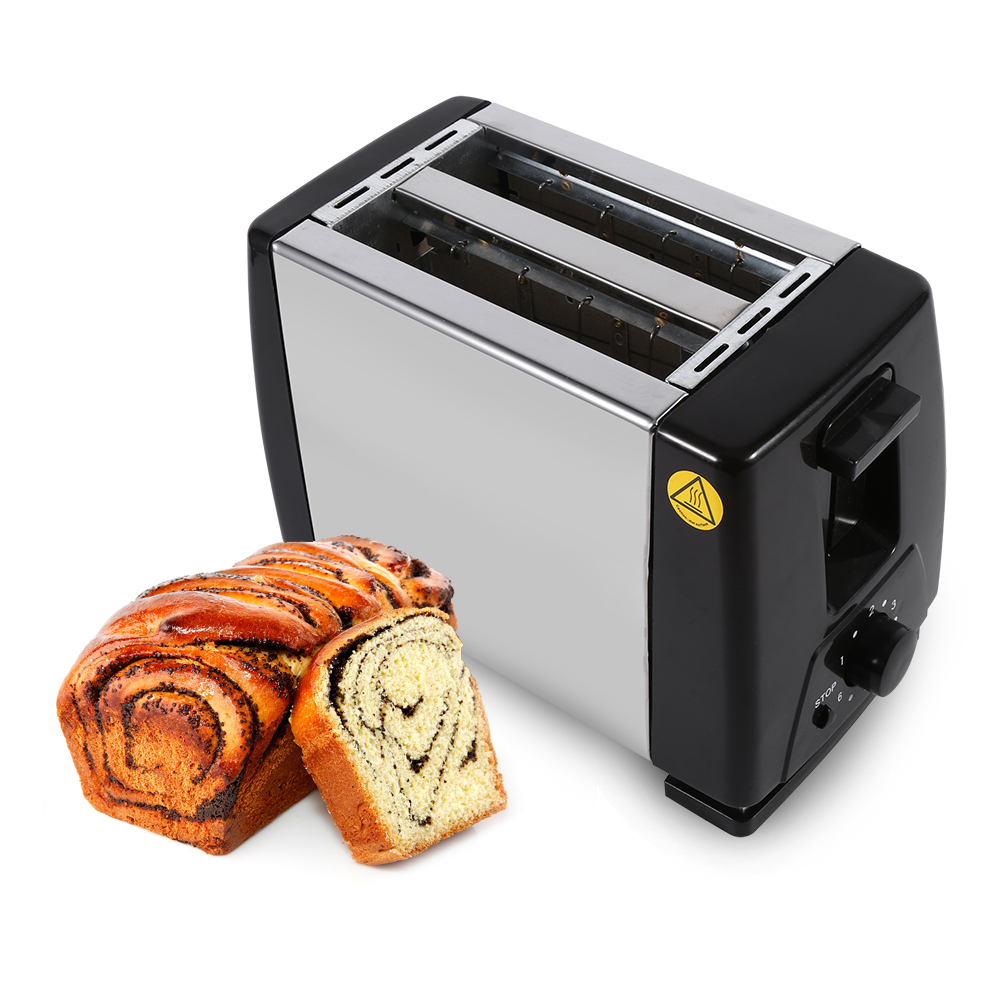220V Toaster Machine Electric Breakfast Household Bread Baking Kitchen