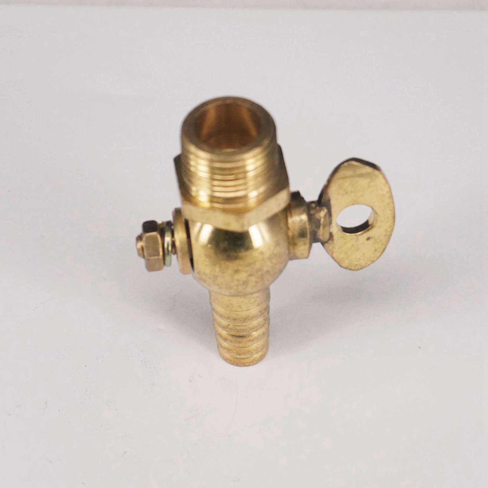 1/4" 3/8" 1/2" BSP Male to 10mm Hose Barbed Brass Drain Petcock Shut