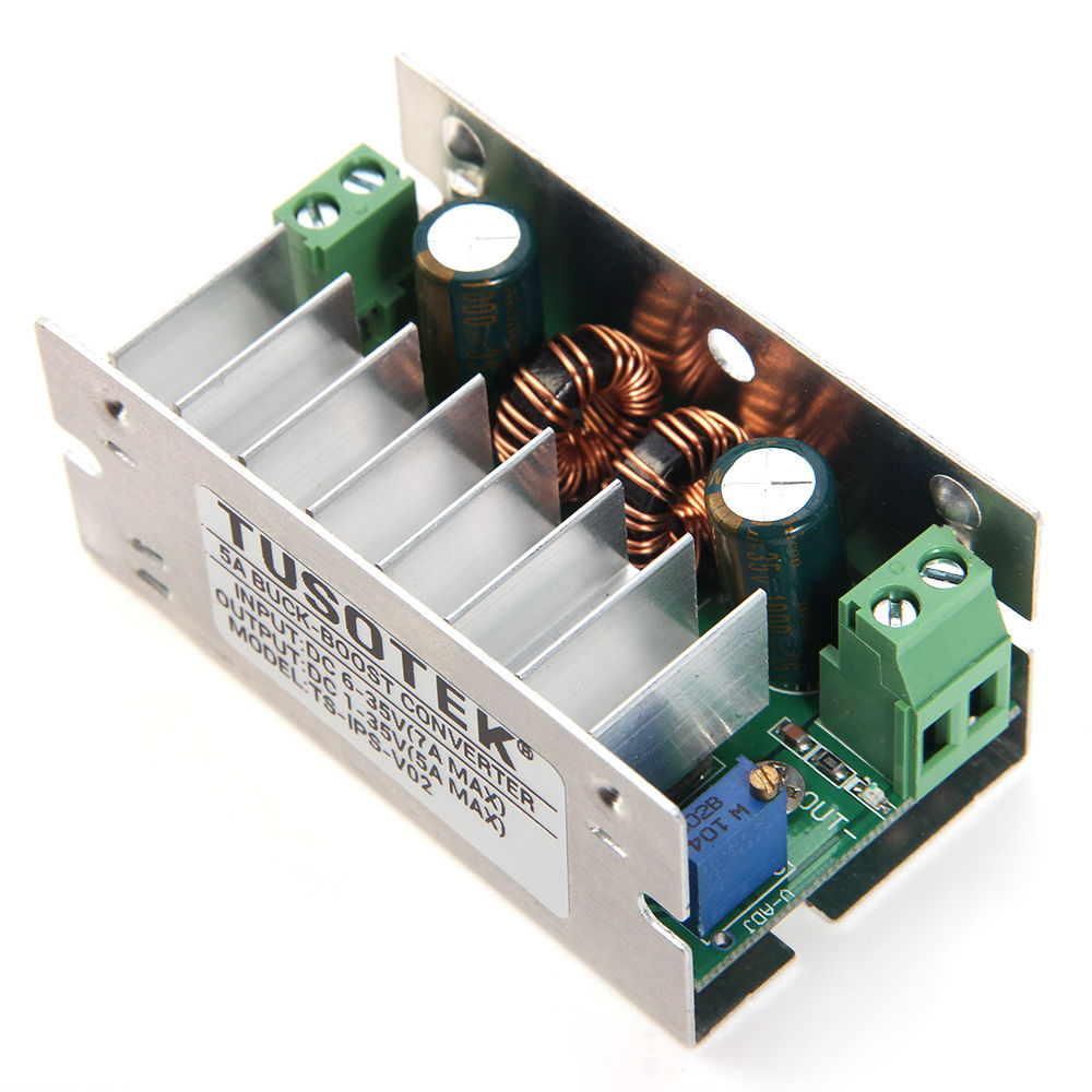 5A DC-DC Auto Boost Buck Step Up//Down Converter Module Voltage Aluminum Case