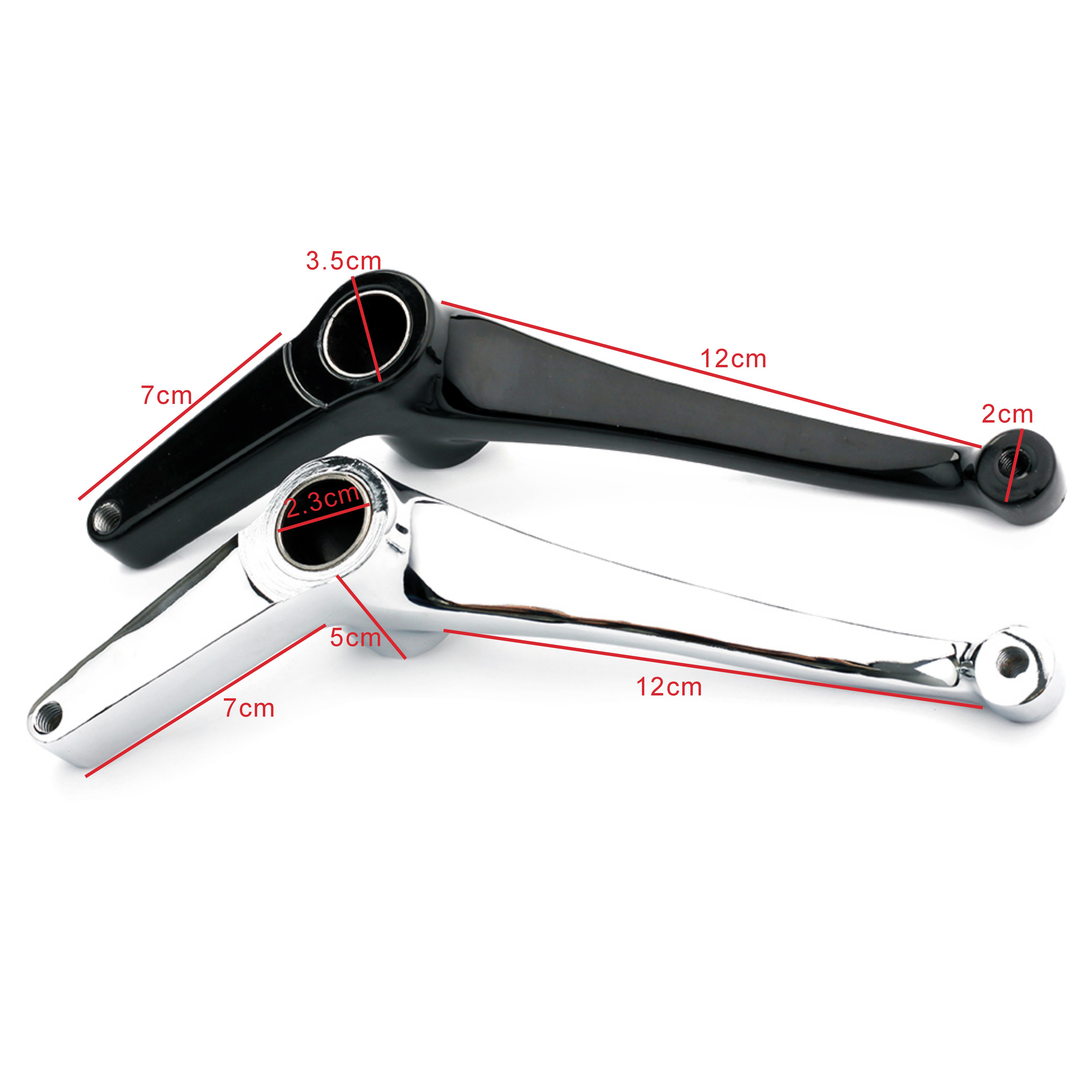 Chrome Shift Lever for Forward Controls Harley Sportster Custom Low