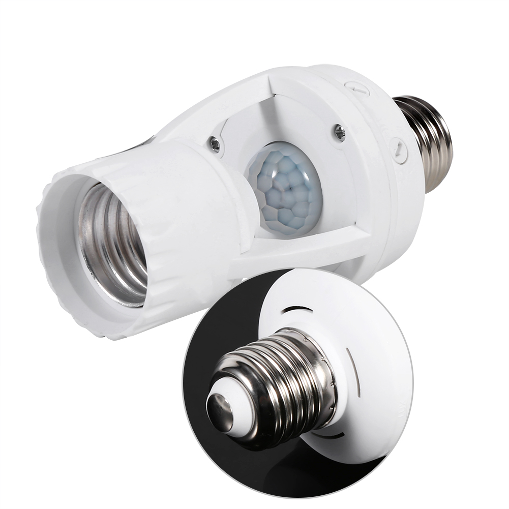 AC110240V E27 Infrared Motion Sensor LED Lamp Bulb Holder Light Socket