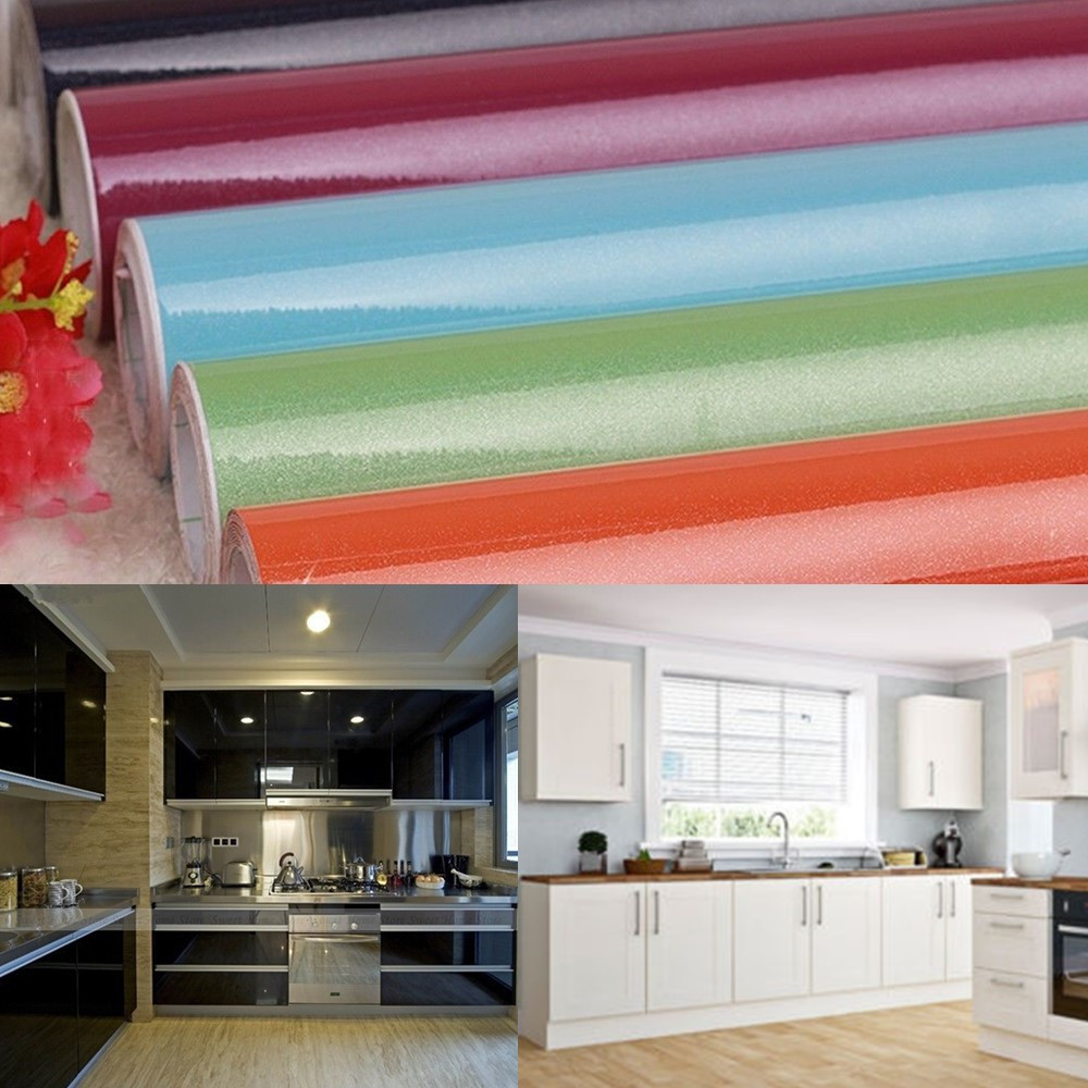 Yazi Self Adhesive Wall Kitchen Cupboard Door Cover Waterproof Oil