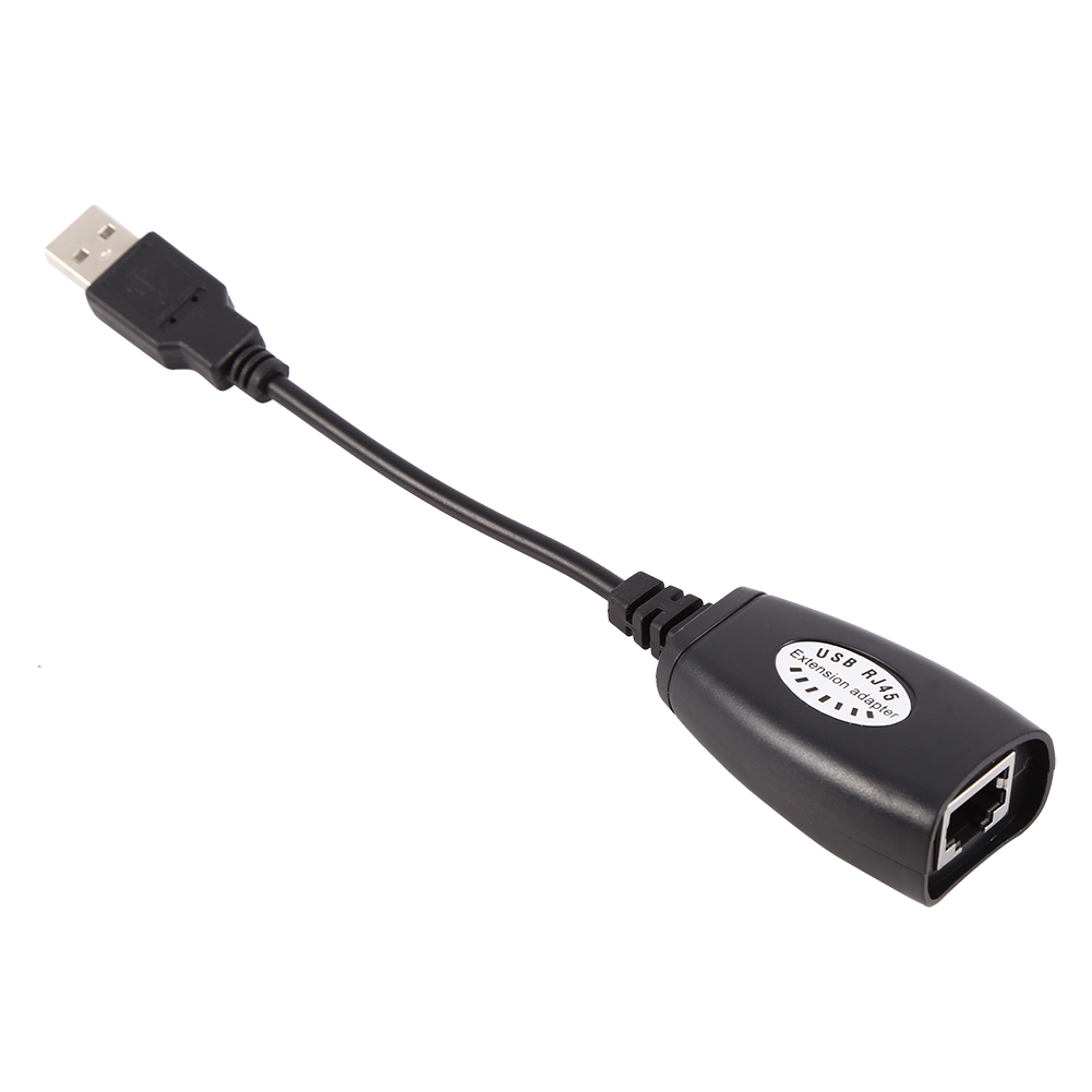 USB Extension Ethernet RJ45 Cat5e/6 Cable LAN Adapter Extender Over Repeater Set  eBay