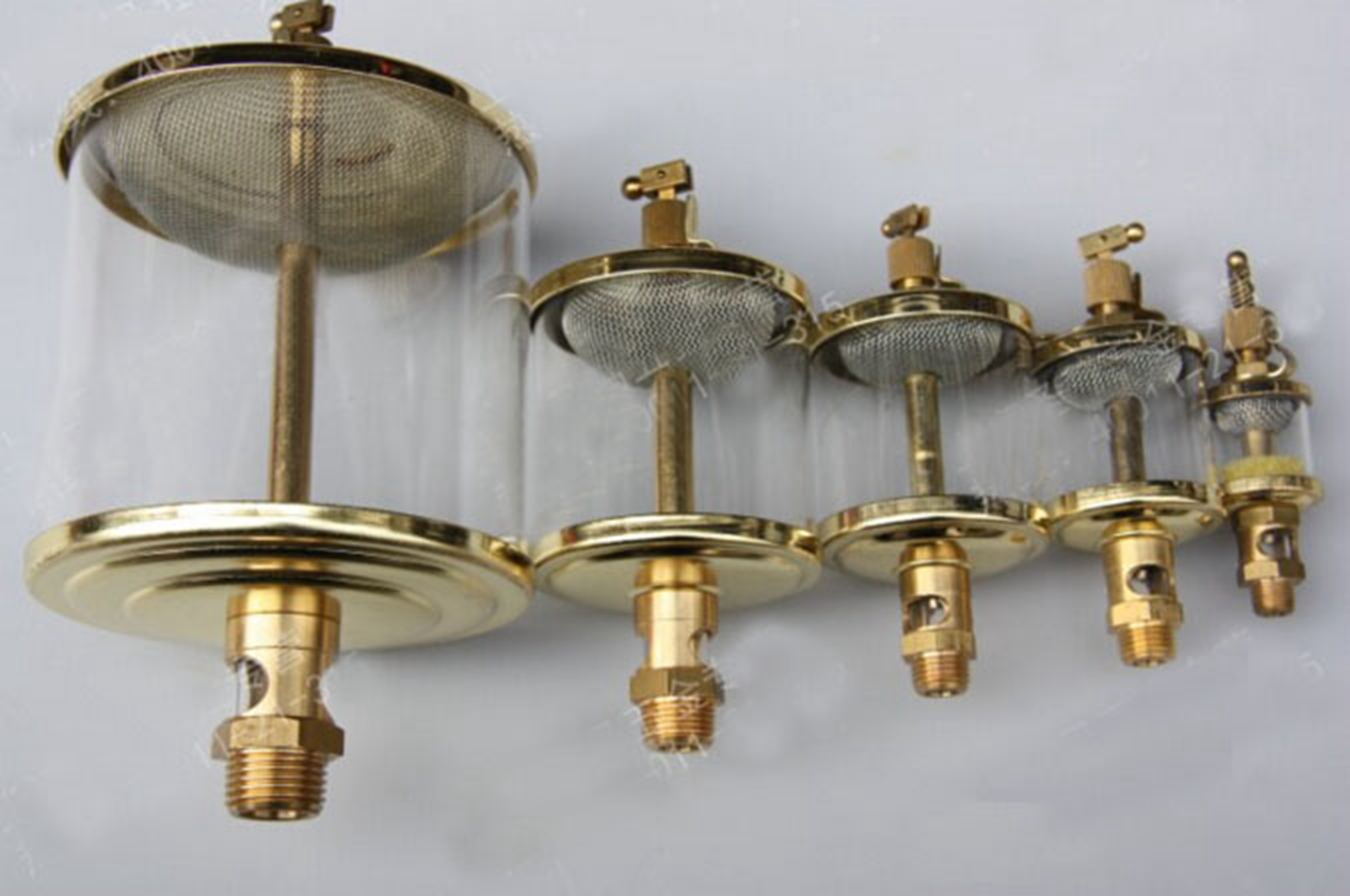 1/2" BSP 4" OD Brass Sight Gravity Drip Feed Oiler Lubricator Hit Miss