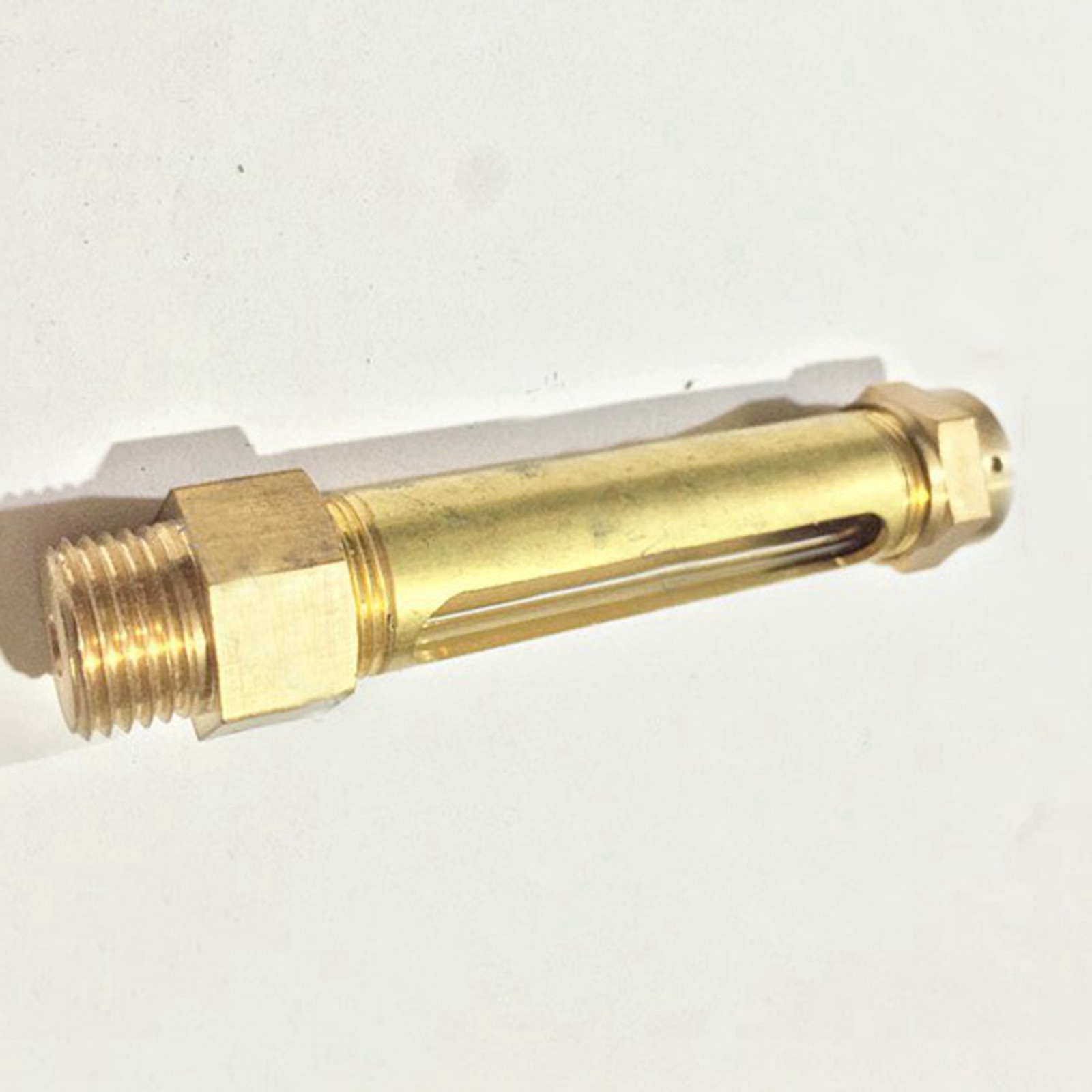 1/4" BSP 200mm Lube Devices Brass Oil Level Gauge Indicator Sight Glass