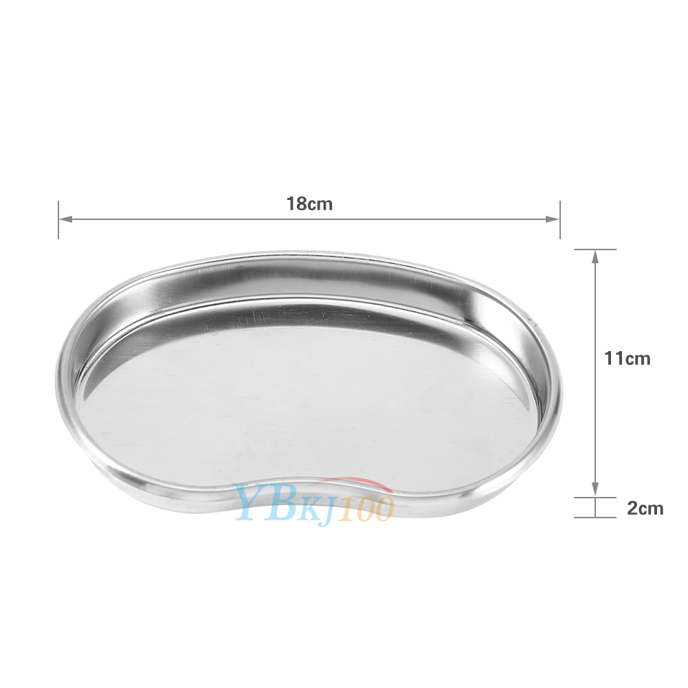 1Pc Medical Stainless Steel Surgical Instrument Tray Bowl Dish Dental