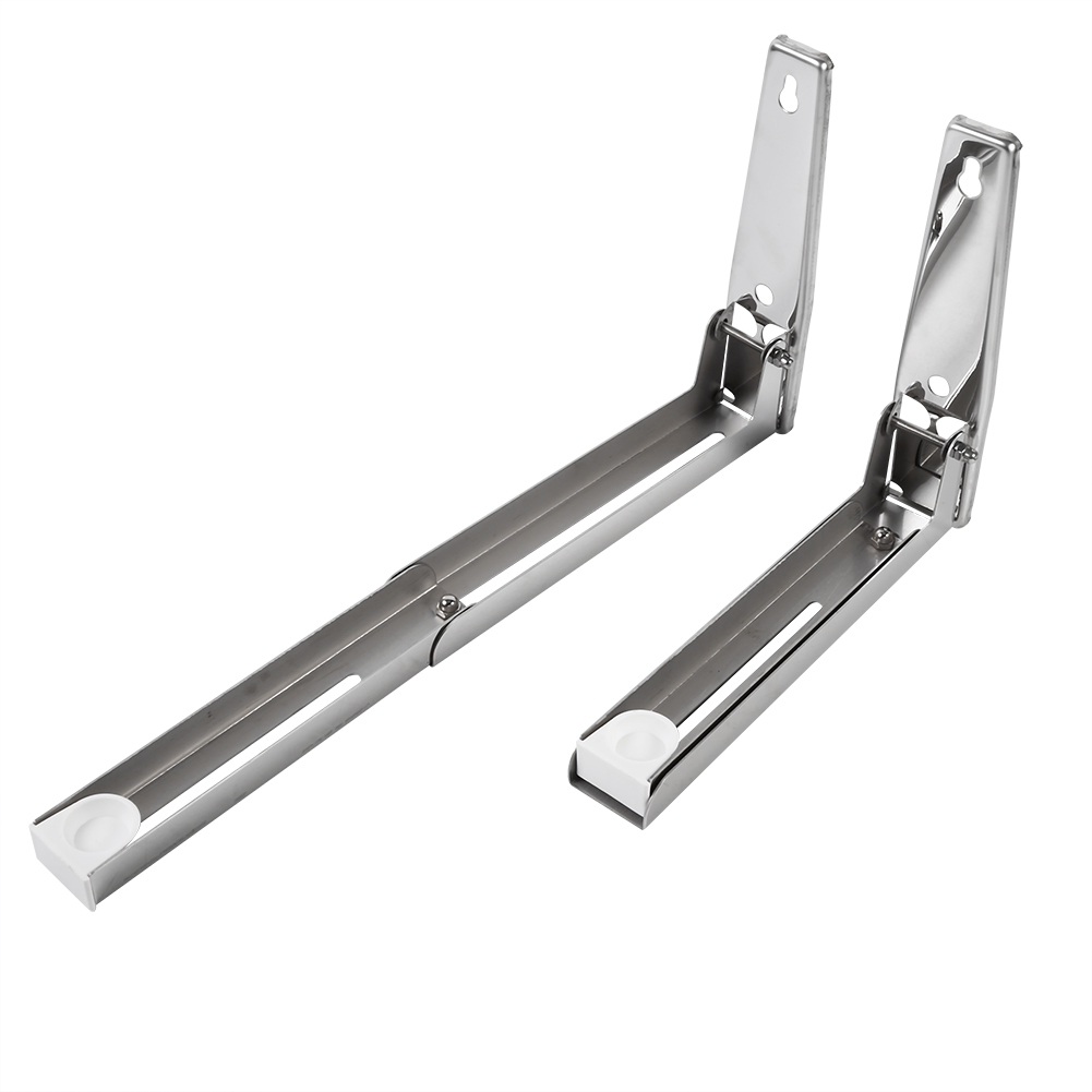 Quality Microwave Oven Universal Shelf Wall Brackets Adjustable Folding