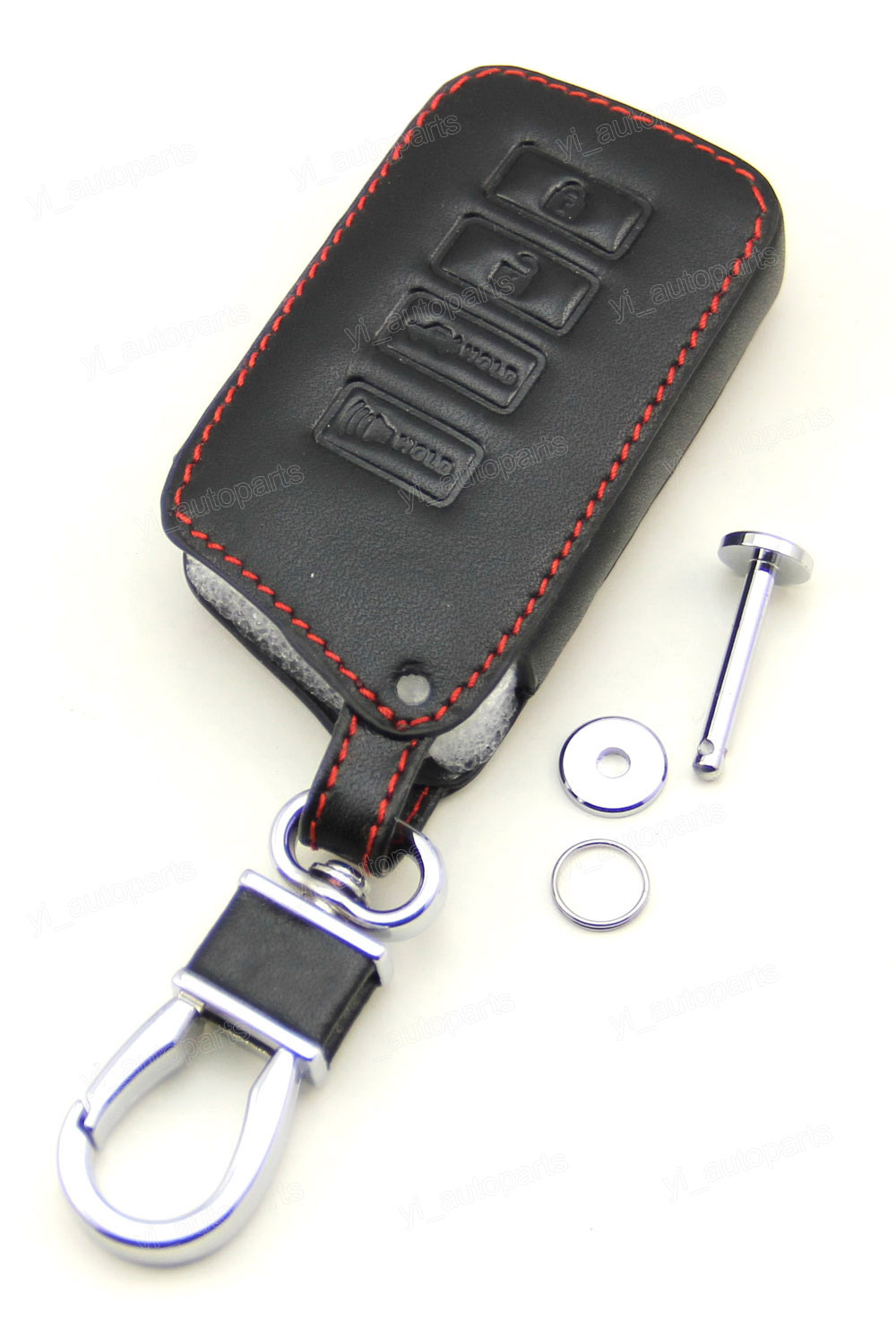 Leather Case Cover Holder For Lexus Remote Smart Key FOB 4 Buttons 4BTS